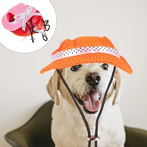 Besportble 3 парчиња кучиња сонцето капаче за миленичиња тркалезноста, принцезата капа, Sunbonnet капа со дупки за уво