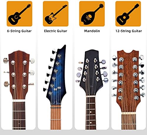 Гитара wallид, закачалки за гитара куки за држачи за загради за акустични и електрични гитари бас бањо мандолин, црна база на