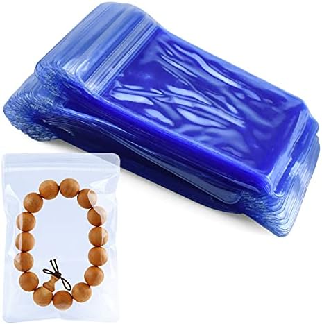 ПВЦ чисти анти -лакини торби за накит 100 парчиња накит против оксидација патент торба транспарентна книга за складирање на накит мали