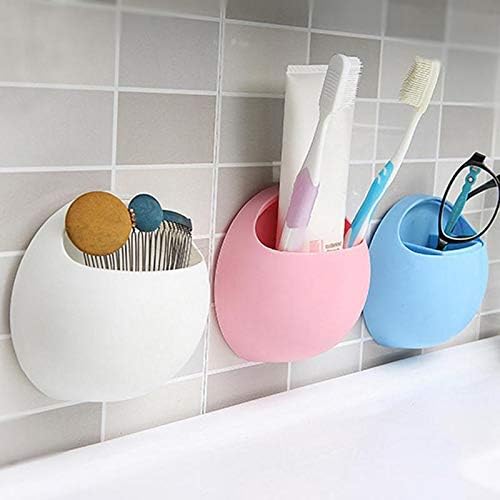 TFIIEXFL Мултифункционален држач за четки за заби бања кујна кујна семејство четка за заби вшмукување чаши држач wallид стојат куки чаши