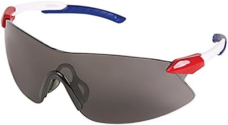 ЕРБ 15423 Штрајкувачи Безбедносни очила, црна рамка со леќи со сребро огледало