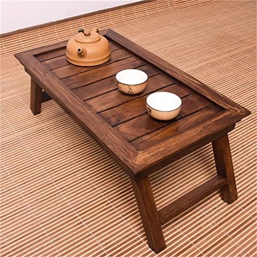 ZSEDP дрвена табела за табела за појадок за појадок, сервис за преклопување нозе за дневна соба мебел преклопена чај табела за табела