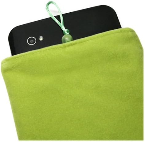 Кутија во Boxwave Компатибилен со Excelvan Q98 - кадифена торбичка, ракав за меки велур ткаенина со влечење за екселван Q98 - Маслиново зелена