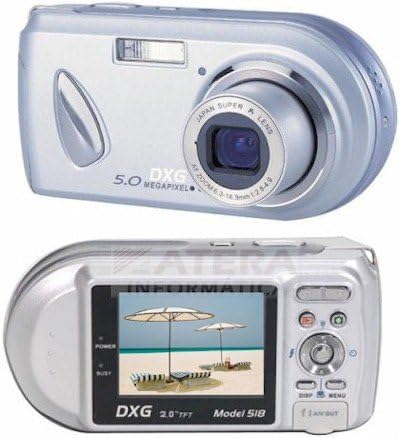 DXG DXG-518S 5.0 мегапикселна камера со 3x оптички зум и 2 инчи LCD