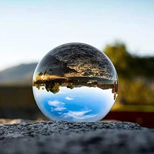 К9 Кристална топка, чиста кристална топка со кутија за подароци, магична сфера, за декоративна, фотографија, медитација, дивинација, украс на Фенг