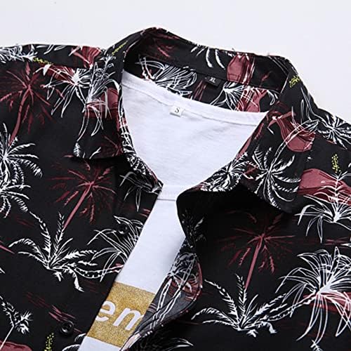 Мажи Хаваи кошули моден корејски стил долг ракав тенок фит копче за лаптол кошула плус големина на кардиганска блуза врвови