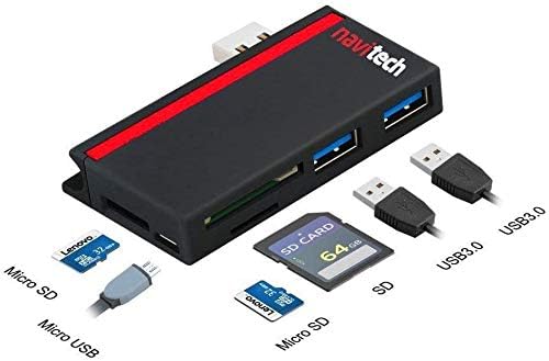 Навитех 2 во 1 ЛАПТОП/Таблет USB 3.0/2.0 Hub Адаптер/Микро USB Влез со Sd/Micro SD Читач На Картички Компатибилен СО ASUS TUF GAMING FX505DV