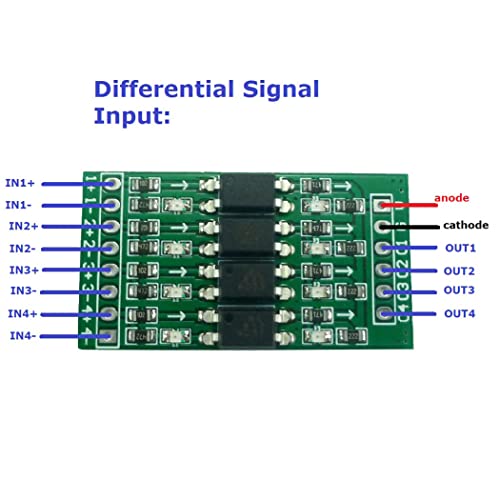 4Channels In 12V Out 12V Дигитална логика на ниво на конверзија PNP/NPN до NPN Оптичка изолација табла за Arduino Uno Nano STM32 AVR