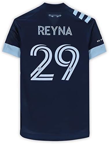 Yordy Reyna Vancouver Whitecaps FC Used 29 Navy Jersey од сезоната на MLS во 2020 година - Непотпишан фудбалски натпревар користени