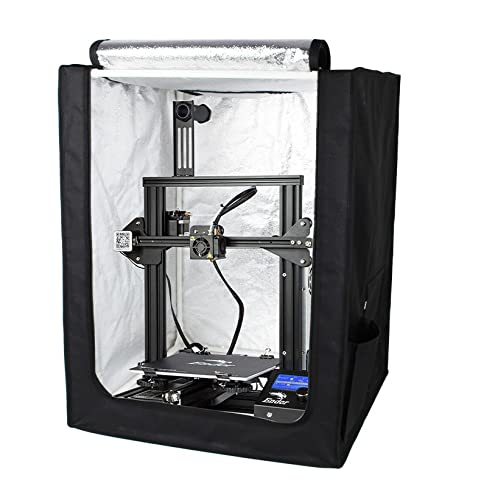 3Д куќиште за печатач, огноотпорен и проток на пропуст на 3Д печатач за Ender 3/Ender 3 Pro/Ender 3 V2, постојана температурна заштитна шатор.