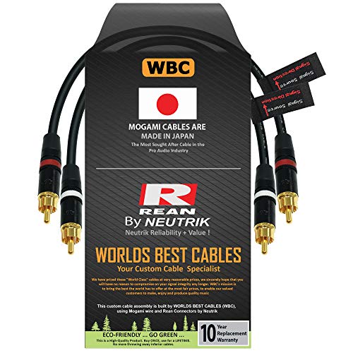 Најдобри кабли во светот 1,5 стапала-насока со висока дефиниција аудио интерконекција кабелски пар прилагодено направено со употреба