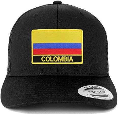 Трендовски продавница за облека Колумбија знаме за лепенка ретро камионџија мрежа капа