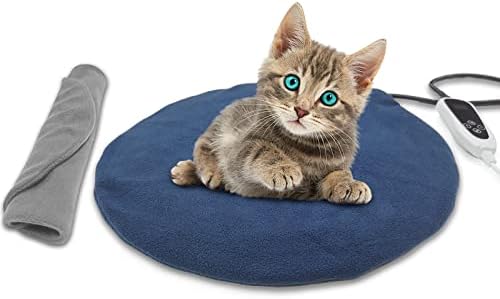 Golopet PET за греење на миленичиња, подлога за греење на мачки, водоотпорна, со интелигентен прекинувач за термостат, прилагодлива