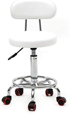 Висина прилагодлива тркалачка вртливата салон столче за тетоважа со тетоважа Масажа за столче со столче со перница за потпирач за грб