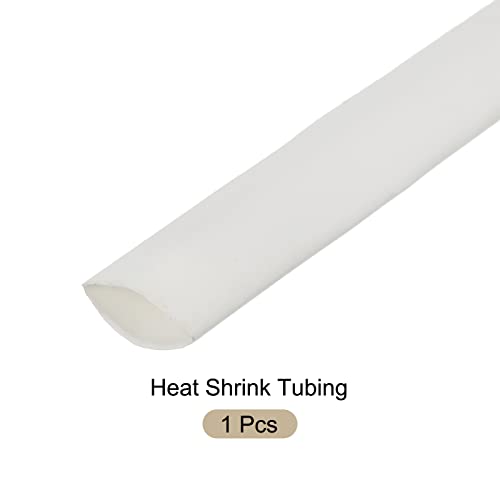 Цевче за намалување на топлината на топлина 2: 1 кабелска цевка за ракави, [за заштита на електрична изолација] - 7мм DIA/10m/бело