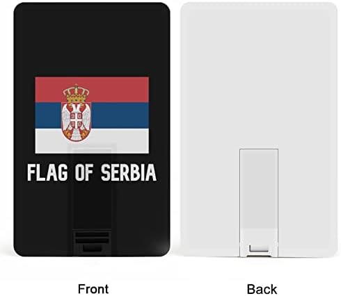 Знаме На Србија КРЕДИТНА Картичка USB Флеш Персонализирана Меморија Стап Клуч За Складирање Диск 32G