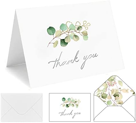 Ви благодариме картички со коверти и налепници, дизајн на стилот од 6х4 инчи, благодарам празно белешки за ангажман, невестински туш, бизнис, погребна