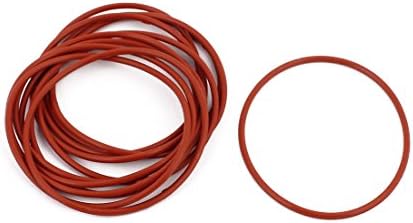 AEXIT 15 парчиња црвени заптивки и о-прстени 41мм x 1,5мм отпорност на топлина што не е отпорна на маслото NBR нитрилна гума О