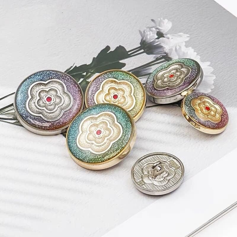Копчиња во боја на WODMB женски додатоци за украсување облека за шиење метални копчиња за облека