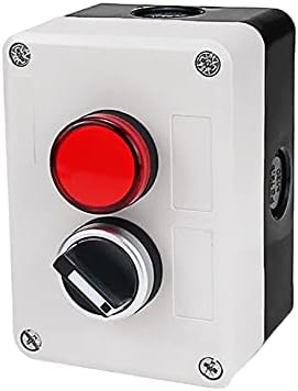 Lyvi нови 2 дупки Започнете со запечатување на водоотпорно копче за прекинувач 220V со индикаторска светлина Електрична индустрија Стоп SWITC