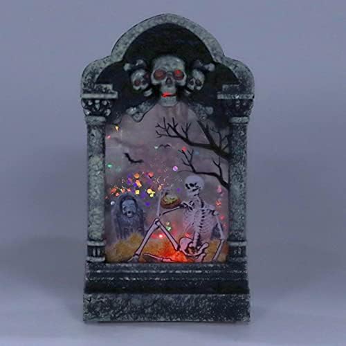 FDIT Ноќта на вештерките надгробната плоча, светло, местериозна шема за Ноќта на вештерките предводени од гробиштата, надгробни плочи,