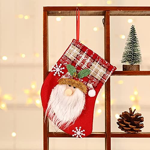 Божиќни Чорапи Торба За Подароци Приврзоци Детски Бонбони Чанти Цртани Чорапи Торби За Подароци Украси За Велигденски Венци