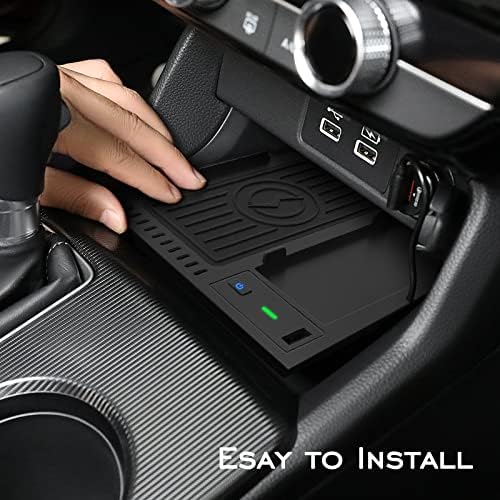 Безжичен Безжичен Полнач carqiwiwire За Додатоци Honda Civic 2022 со USB Порта, Безжична Подлога За Полнење за 11-ти 2023 Хонда Граѓански