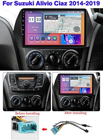 Андроид 11 Автомобил Стерео Радио Гпс Навигација За Сузуки Аливио Циаз 2014-2019, 9 Инчен Екран На Допир Мултимедијален Плеер Со Bluetooth