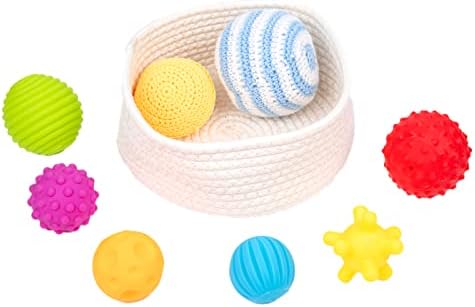 Бебе топчиња со топки со текстура со повеќе сензорни играчки за подароци за топка за новороденчиња 6-12 месеци бебиња играчки