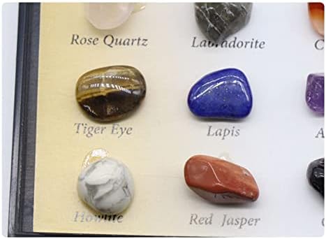 NSQFKALL на колекција Мешани кутии видови 12 природни кристални образование рани примероци за подароци дома DIY платно бои голема големина