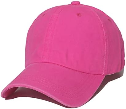 Femaleенска летна обична цврста цврста флуоресценција боја на бејзбол капа капа за капачиња за прилагодлива обична капа