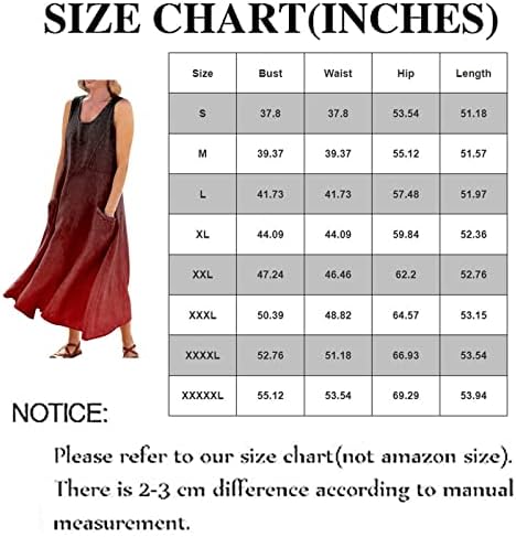 XSSFCC женски летни облеки Бохо -случајна памучна лента без ракави пред летен фустан за одмор со покети