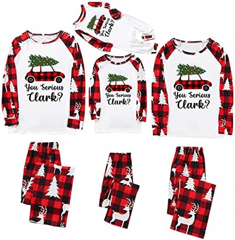 Божиќни пижами за семејни пижами pjs облека за спиење облека што одговара на Семејство Божиќни пижами снегулка