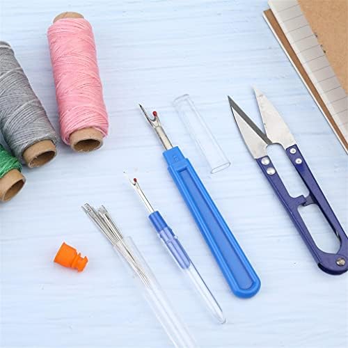 Комплет за шиење YGQZM Големи игли за зашилување на окото во цевка за складирање на игла за шиење на шиење и друга алатка за шиење на