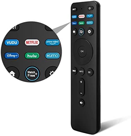 Замена IR далечински управувач XRT260 FIT FOR VIZIO V-Series M-Series P-Series Smartcast 4K Smart TV со копчиња за Netflix Disney Prime