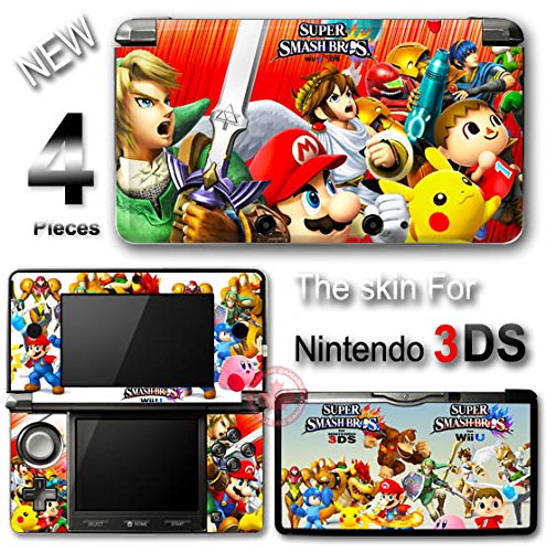 Super Smash Bros Mario Zelda Pokemon Pokemon налепница за налепници за декларирање за Nintendo 3DS