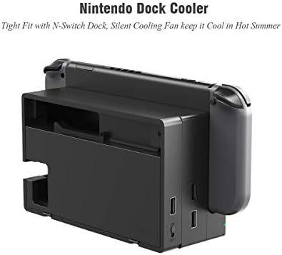 Електричен Вентилатор за Ладење за ПРИКЛУЧОК ЗА Прекинувач HAC-007, Надворешен Турбо Ладилник За Оригинална Приклучна Станица Nintendo Switch,