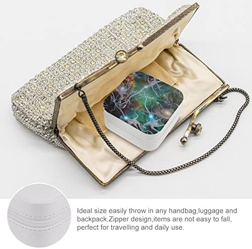 Медицински нерв декоративен патнички кутија за накит Пу кожа мал накит куќиште преносен прстен приврзок обетки за складирање на ѓердан