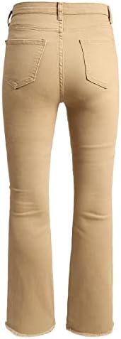 Миашуи со високи половини панталони женски обични цврсти бои со низок половински фармерки лабави фармерки женски џин панталони за жени
