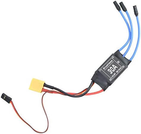 Контролер на електронска брзина на Ankroyu, ESC XT60 Електронски контролер без брзина на четки, 30A без четка ESC XT60 Електронски