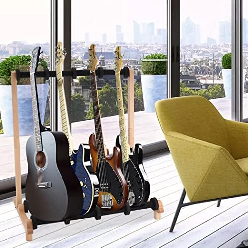 Hidear Solid Wood Guitar Stand за акустична гитара Електрична гитара бас дисплеј штанд за дома и држач