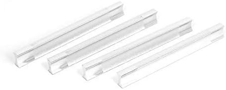 Фиоки за фиоки со фиоки за фиоки за алуминиум за влечење на алуминиумска лента за влечење сребрена тон 4 парчиња (cajón tocador