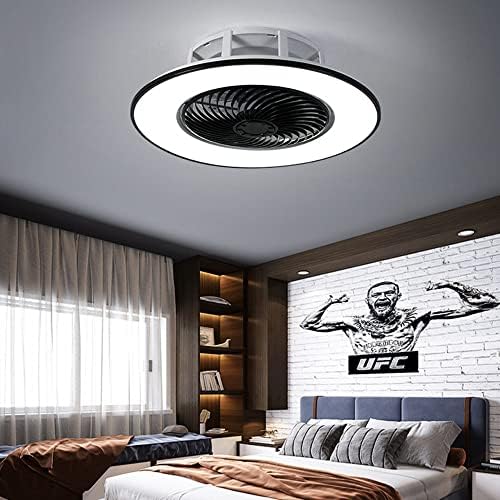 Пакфан 22 Невидлив вентилатор на таванот со светла затворена со низок профил вентилатор тавански ламба LED далечински управувач затемнување