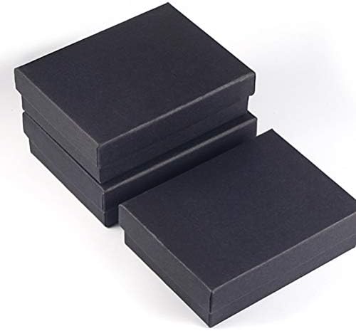 Холибана Црна Кутија За Накит 10 парчиња Кутии За Накит Манжетни Кутија Мини Кутија За Накит Обетки За Организатори Прстени За Прикажување Кутија