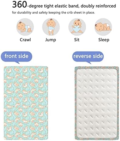Тематски лисичен лист за креветчиња, стандарден душек за креветчиња, ултра мек материјал-Грејт за момче или девојка соба или