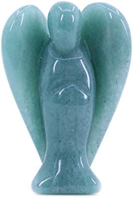 Природно несвесен скапоцени камења за мировни џебови Ангел Ангел Ангел заздравување статуа 2 инчи