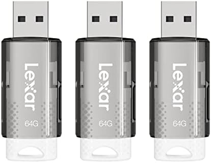 Lexar® Jumpdrive® S60 USB 2.0 Флеш Дискови, 64GB, Црн Пакет Од 3 Флеш Дискови