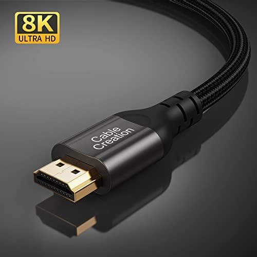 USB C Hub 4k 60Hz, CableCreation 7-во - 1 USB-C Центар Мултипорт Адаптер Пакет СО 8k 48Gbps Ултра Голема Брзина HDMI Кабел 10ft, 4K120