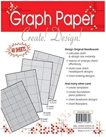 Занаетчиски помошници за игли 8.5x11 графичка хартија 40-листови