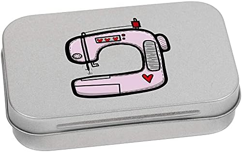 Azeeda 95mm „машина за розова шиење“ метална кутија за складирање/складирање/кутија за складирање